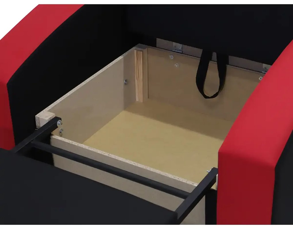 1-miestne kreslo s funkciou spania JAN Světle šedá/černá