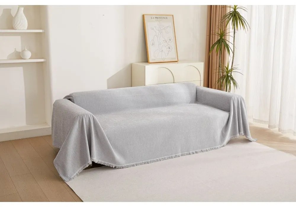 Svetlosivý 3-miestny poťah na pohovku Talo – Filumi