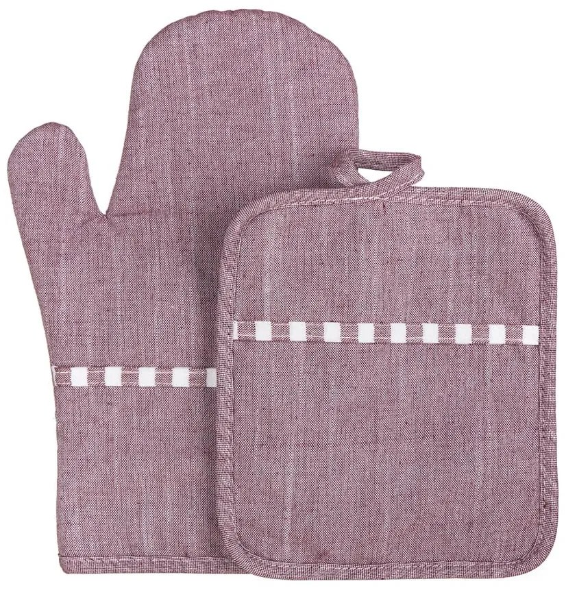 Kuchynská rukavica Denim Bordo