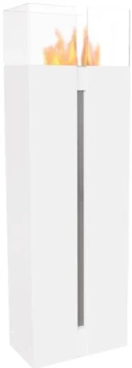 Biokrb na terasu biely Romeo so sklom