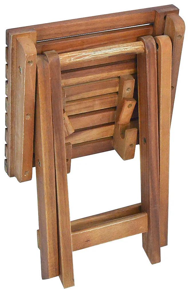 DEOKORK Záhradný stolík - stolička odkladací GEORGIA