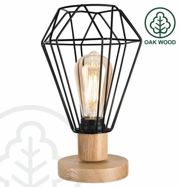 Brilagi - Stolná lampa WOODY BASKET 1xE27/60W/230V dub