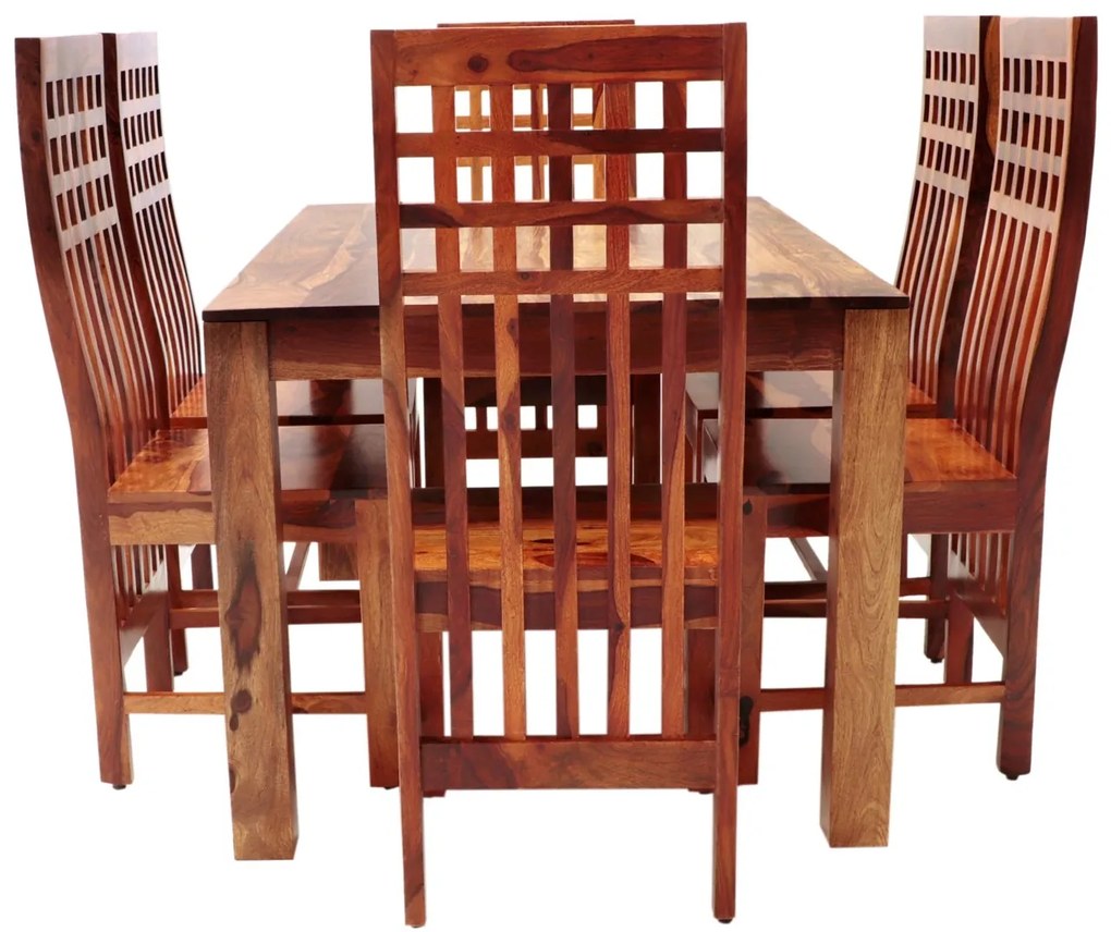 furniture-nabytek.cz - Jedálenský set pre 6 osôb Gani z indického masívu palisander