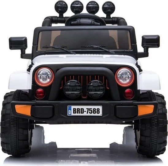 LEAN CARS Elektrické autíčko Jeep BRD-7588 biele 4x4