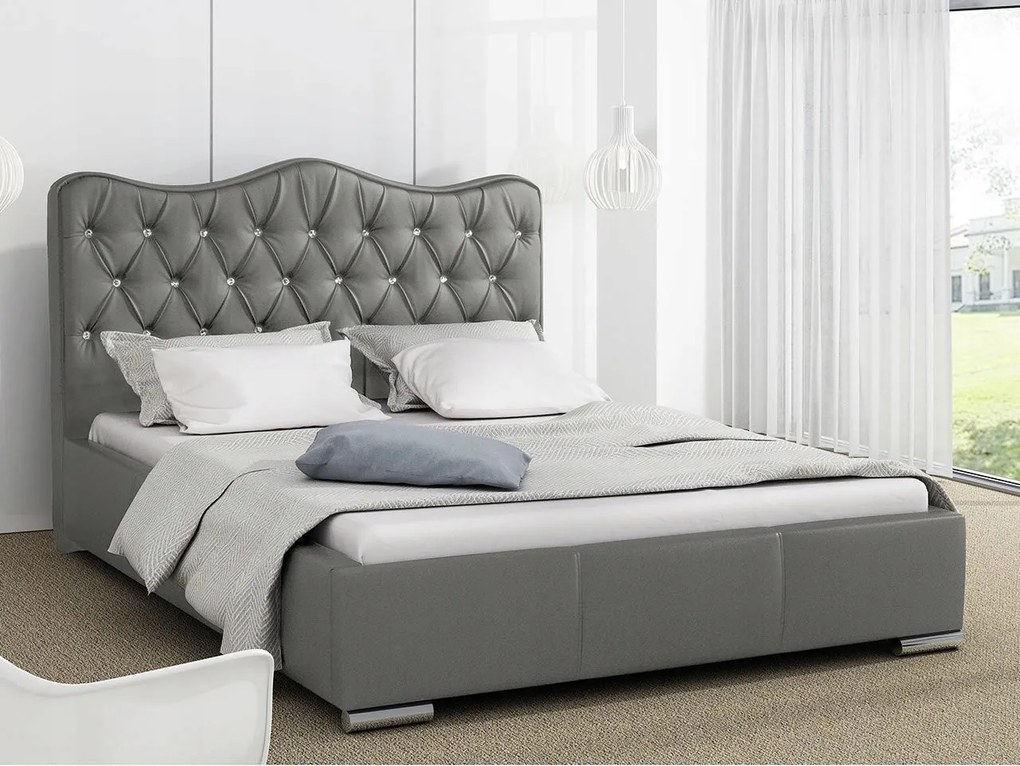 Manželská posteľ 160cm Racing (biela)