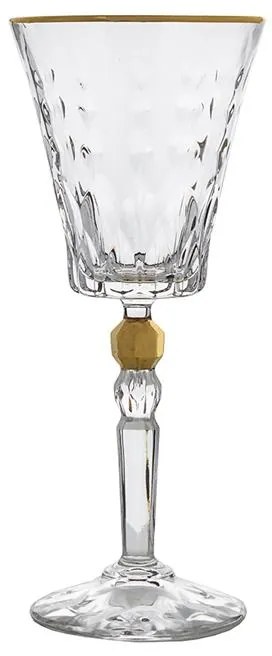 BOHEMIA PRESTIGE CONTE GOLD POHÁR NA VÍNO 260ML SADA 6 KS