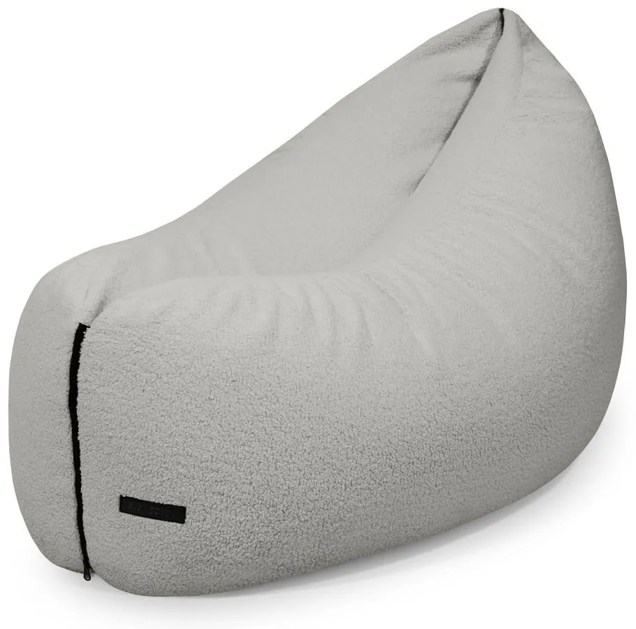 Svetlosivý detský sedací vak z textílie buklé Clip Clap 115 – SLOWDOWN