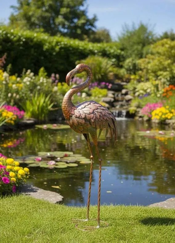 Plameniak kovový 86cm