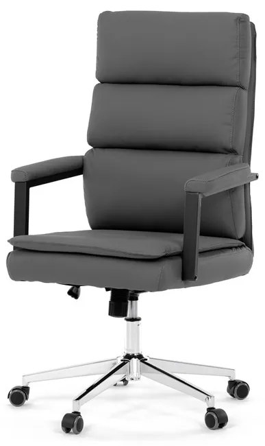 Kancelárske kreslo DARGO — ekokoža, tmavo sivá