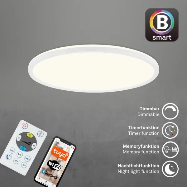 Brilo - LED Stmievateľné stropné svietidlo SLIM LED/22W/230V Wi-Fi Tuya + DO