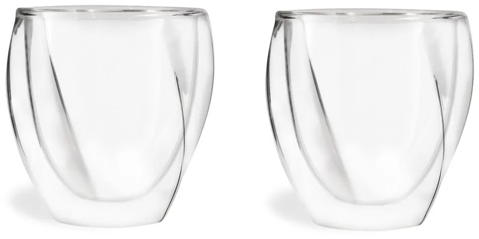 Dvojstenné hrnčeky na cappuccino v súprave 2 ks 250 ml Cristallo – Vialli Design