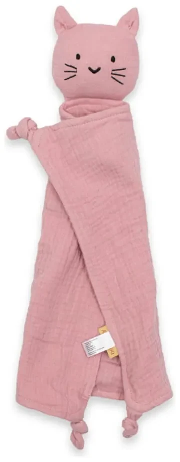 Mušelínový usínáčik Cat pink