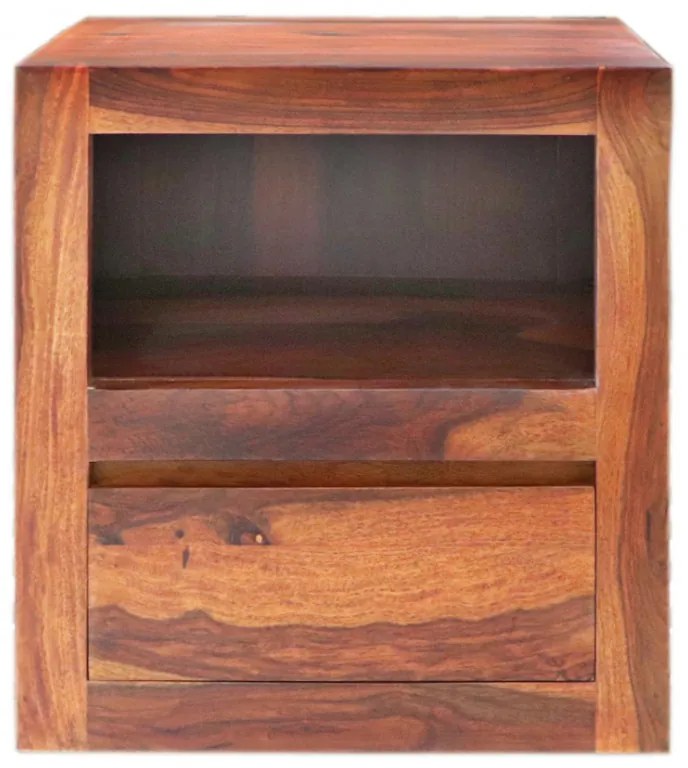 Nočný stolík 45x50x40 Gani z indického masívu palisander Natural
