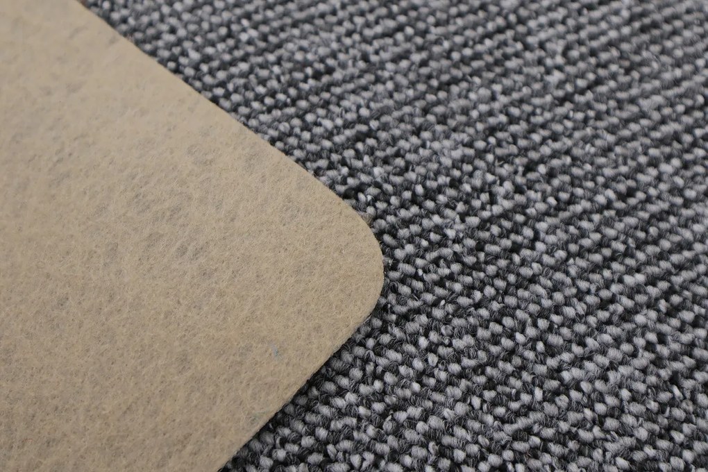 Timzo, Metrážny koberec Neapol 4726 - neúčtujeme odrezky z role, na mieru, šíře 1,33m,1m,2m,3m,4m,na mieru, neúčtujeme odrezky, šedá, filc, chodba / predsieň