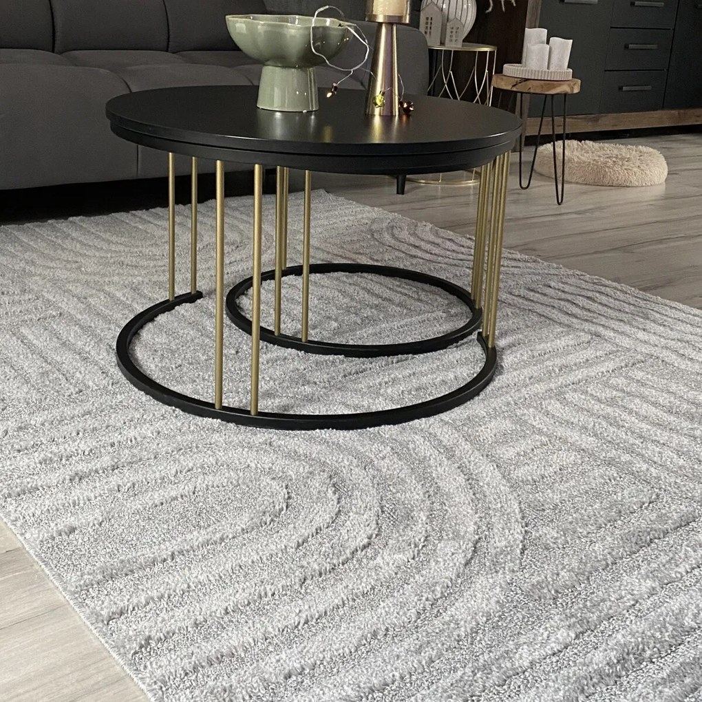 Ayyildiz, Kusový koberec Art 1121 Silver, 60x110, šedá, obývacia izba