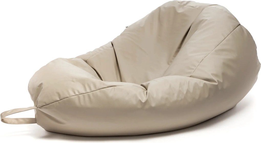 INTERMEDIC SK - Sedací vak Mega Sako z ekokože 135x85 cm | relaxačné a pôrodné kreslo, 335 l Farba: E17 - Sivá svetlá (Ekokoža)