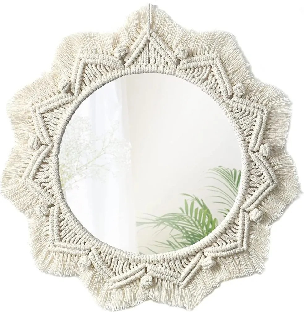 Tutumi REA, nástenné zrkadlo Boho 50cm, 322047, HOM-03003