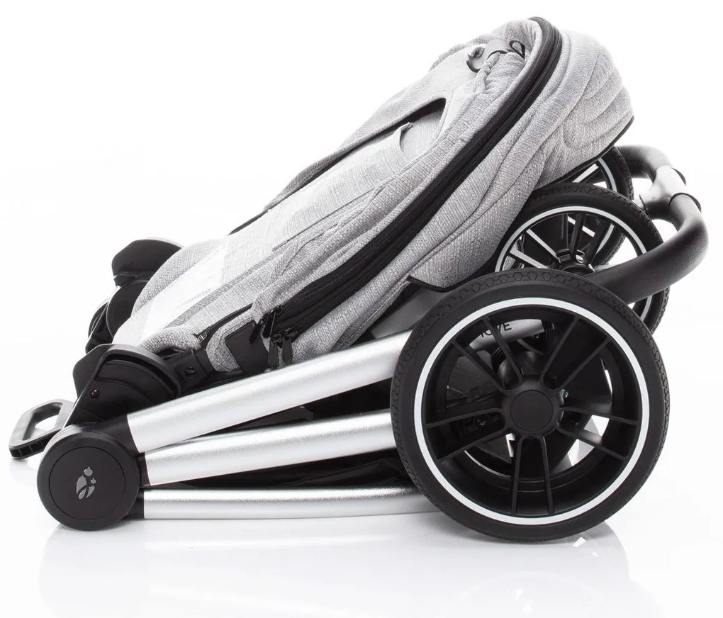 SET kočík Move+ vanička+adaptéry+autosedačka+báza, Silver Grey/Silver