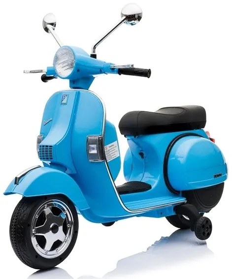 RAMIZ ELEKTRICKÁ MOTORKA - VESPA - MODRÁ - 2x45W - 1x12V4,5Ah - 2023