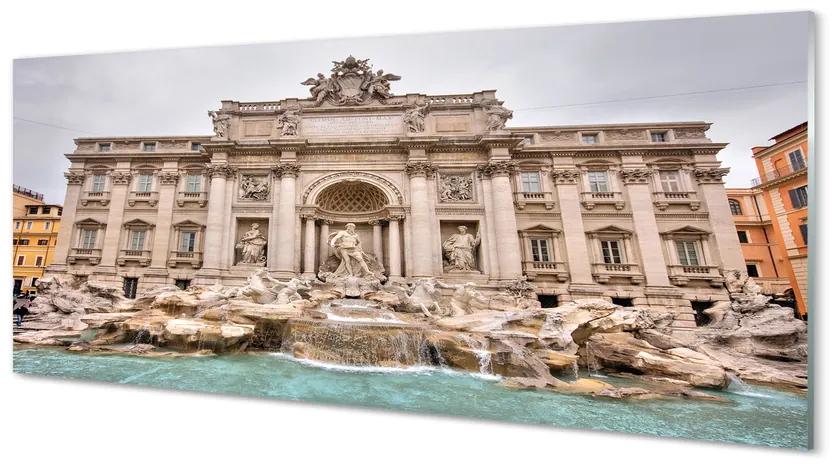 Obraz na akrylátovom skle Rím fontána bazilika 120x60 cm