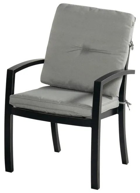 Sivá kovová záhradná stolička Rosario – Hartman