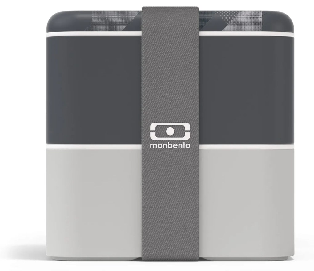 monbento Desiatový box Monbento Square Graphic Grey 1,7 l