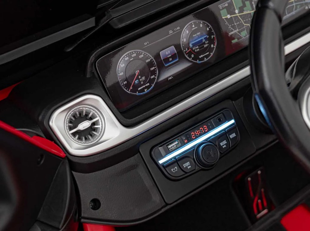 Elektrické autíčko Mercedes Benz G63 AMG XXL STRONG MP4 červené
