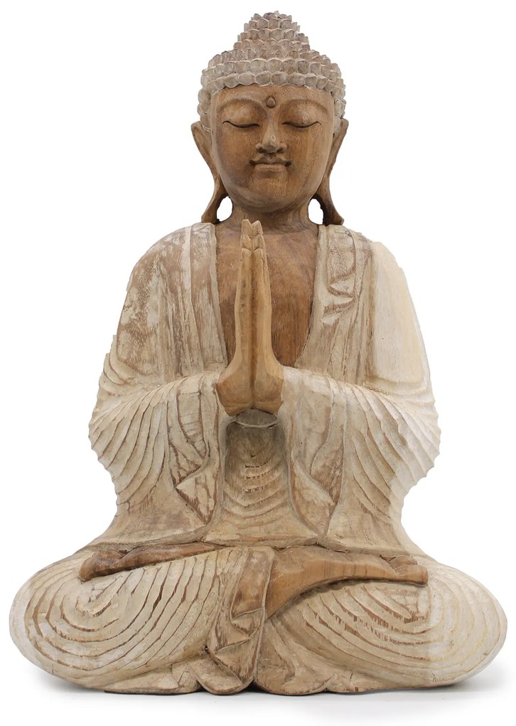 Ručne vyrezávaná socha Buddhu - Modliaci Buddha 40cm