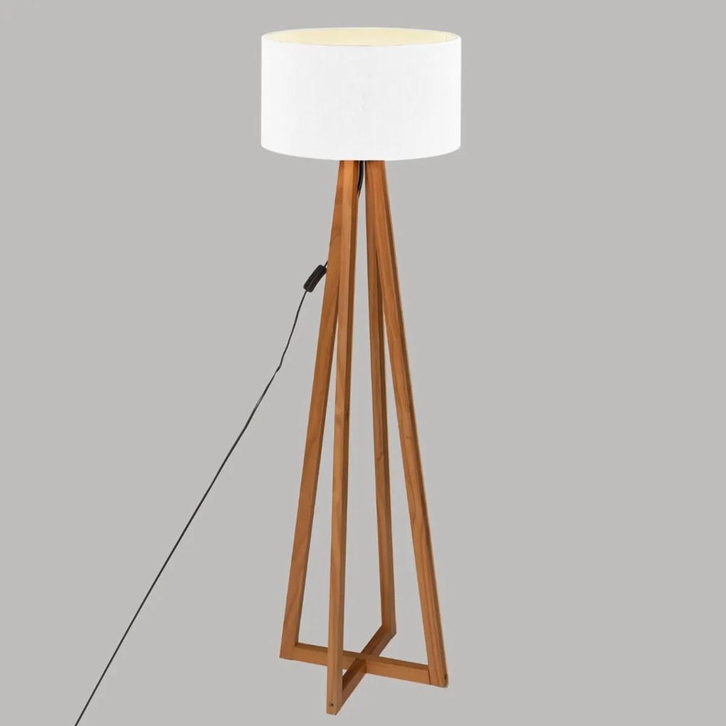 Biela stojacia lampa MOLU