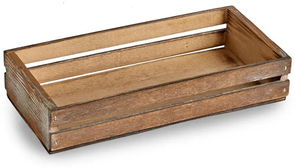 Genware Drevená prepravka na potraviny 34 x 12 x 7 cm