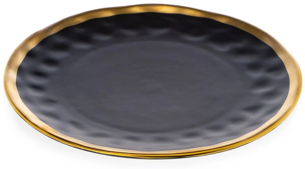 Keramická súprava tanierov Lissa Black Gold 2ks