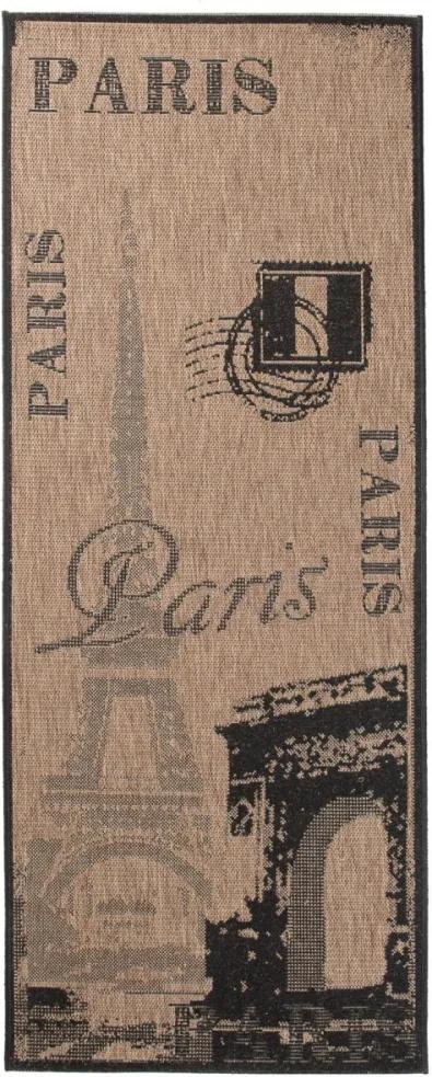 Kusový koberec Paríž hnedý atyp, Velikosti 80x200cm