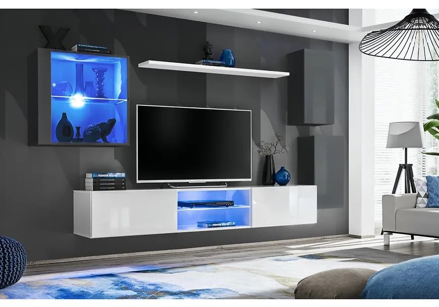 Obývacia Stena Switch Xxiii Grafit/Biely