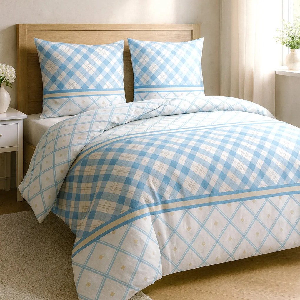 BAVLNENÉ OBLIEČKY COTTONLOVE 71466/1 200X220 CM, 2KS 70X80 CM VZOROVANÉ