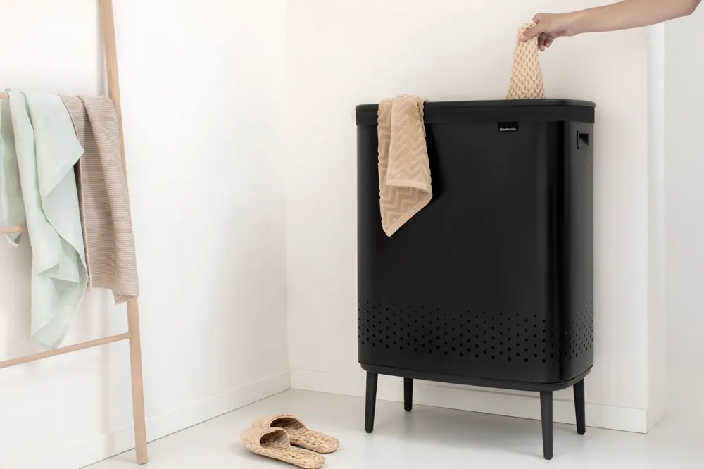 Brabantia Kôš na bielizeň Bo 2x45L čierna