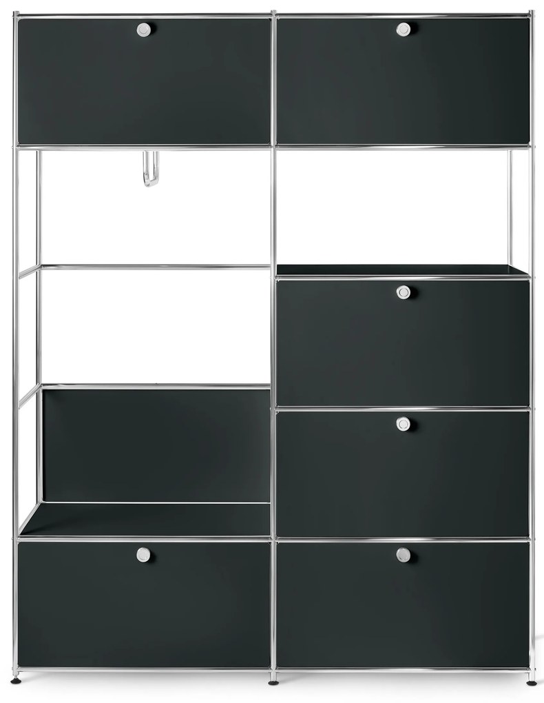 Kovový skriňový systém »CN3«, čierny