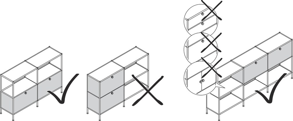 Doplnková súprava kovových výklopných dvierok »CN3«, biela