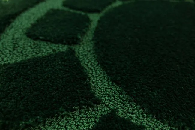 Kúpeľňový koberček Ocean fľaškovo zelený kruh