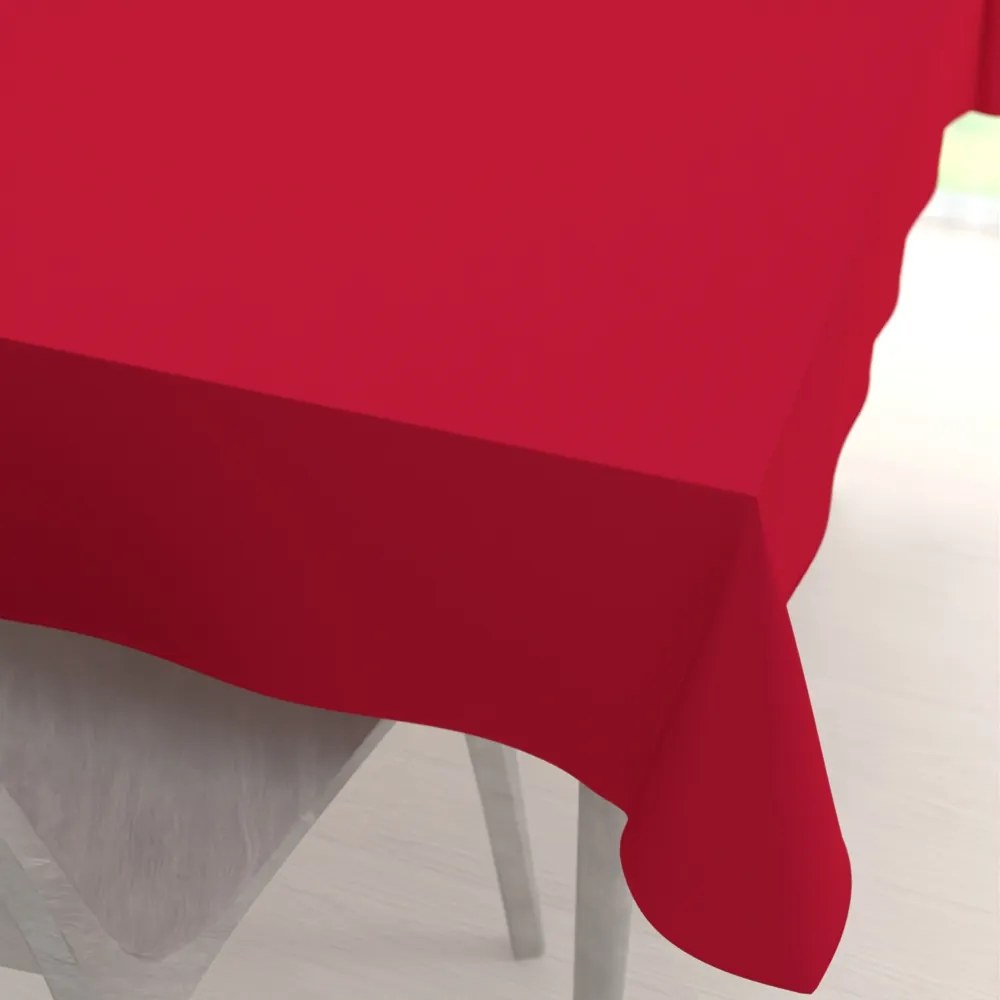Biante Dekoračný obdĺžnikový obrus Rongo RG-060 Červený 50x100 cm
