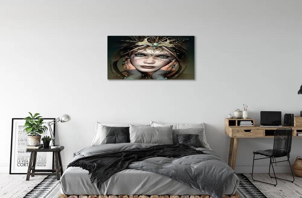 Obraz canvas Ženské modré oči 120x60 cm