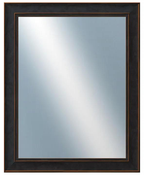 DANTIK - Zrkadlo v rámu, rozmer s rámom 40x50 cm z lišty ANDRÉ veľká čierna (3154)