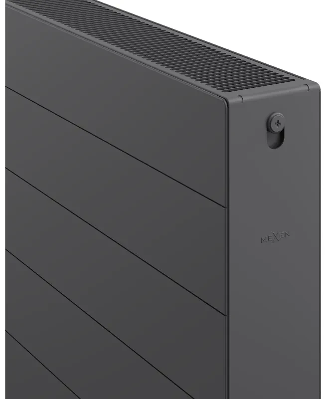 Mexen, panelový radiátor Mexen Line CL22 600 x 1600 mm, bočné pripojenie, 2532 W, antracit - W422L-060-160-66