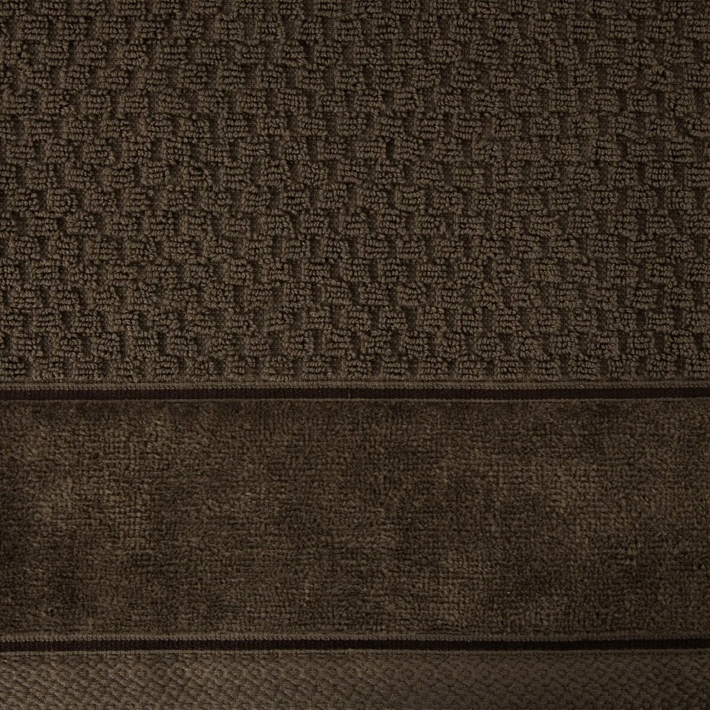 BAVLNENÝ UTERÁK FRIDA 70X140 CM TMAVOHNEDÁ