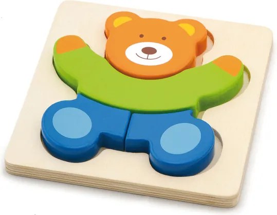 Prvé detské puzzle Viga 50169 medvedík