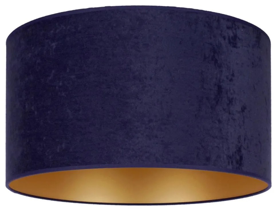 Duolla - Stropné svietidlo ROLLER 1xE27/15W/230V pr. 40 cm modrá/zlatá