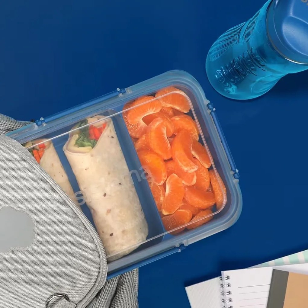 SISTEMA Krabička 2v1 na obed SISTEMA, 2,2l - modrá a zelená Farba škatuliek SISTEMA: Modrá