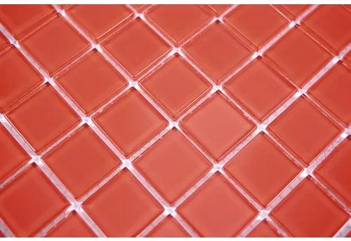 Sklenená mozaika CM4SE60 Crystal uni červená 30x30 cm