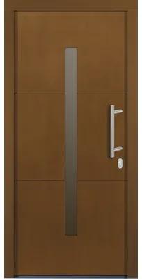 Vchodové dvere Tavira drevené 110x210 cm P afromosia