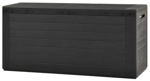 vidaXL Záhradný úložný box antracitový 116x44x55 cm-