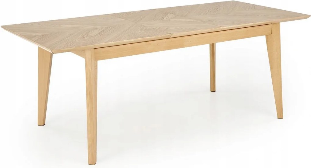Rozkladací obdĺžnikový stôl do jedálne dub prírodný 160-240 cm Edmondo